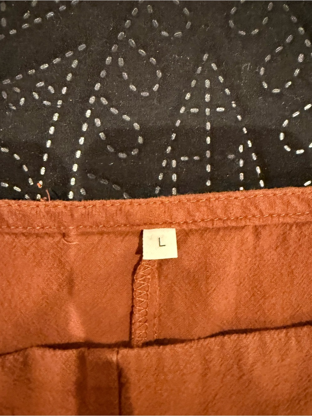 Orange Cotton Blend Jumpsuit with Adjustable Straps - Picture 3 of 7